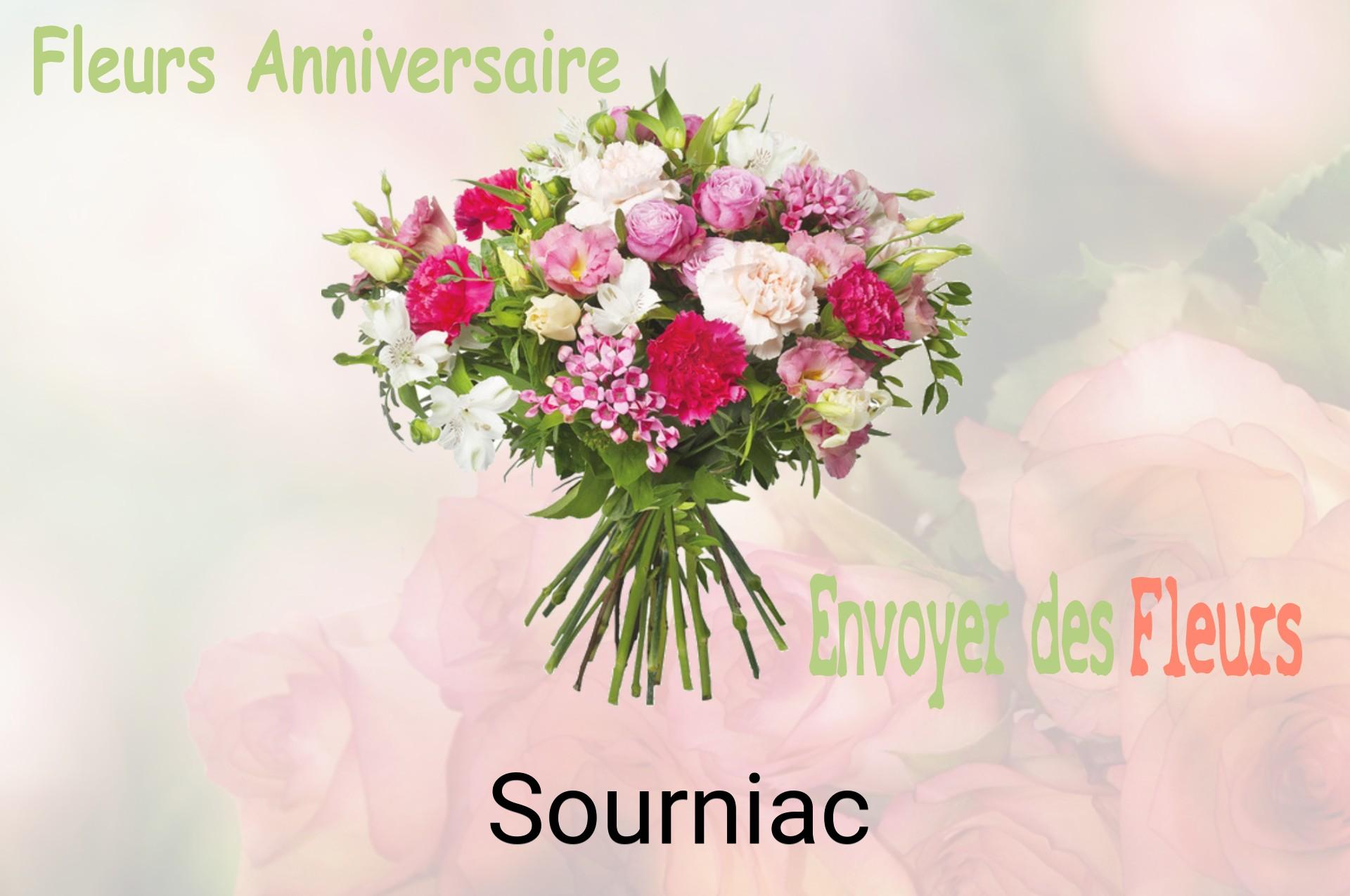 Bouquet de fleurs d’anniversaire livré à Sourniac